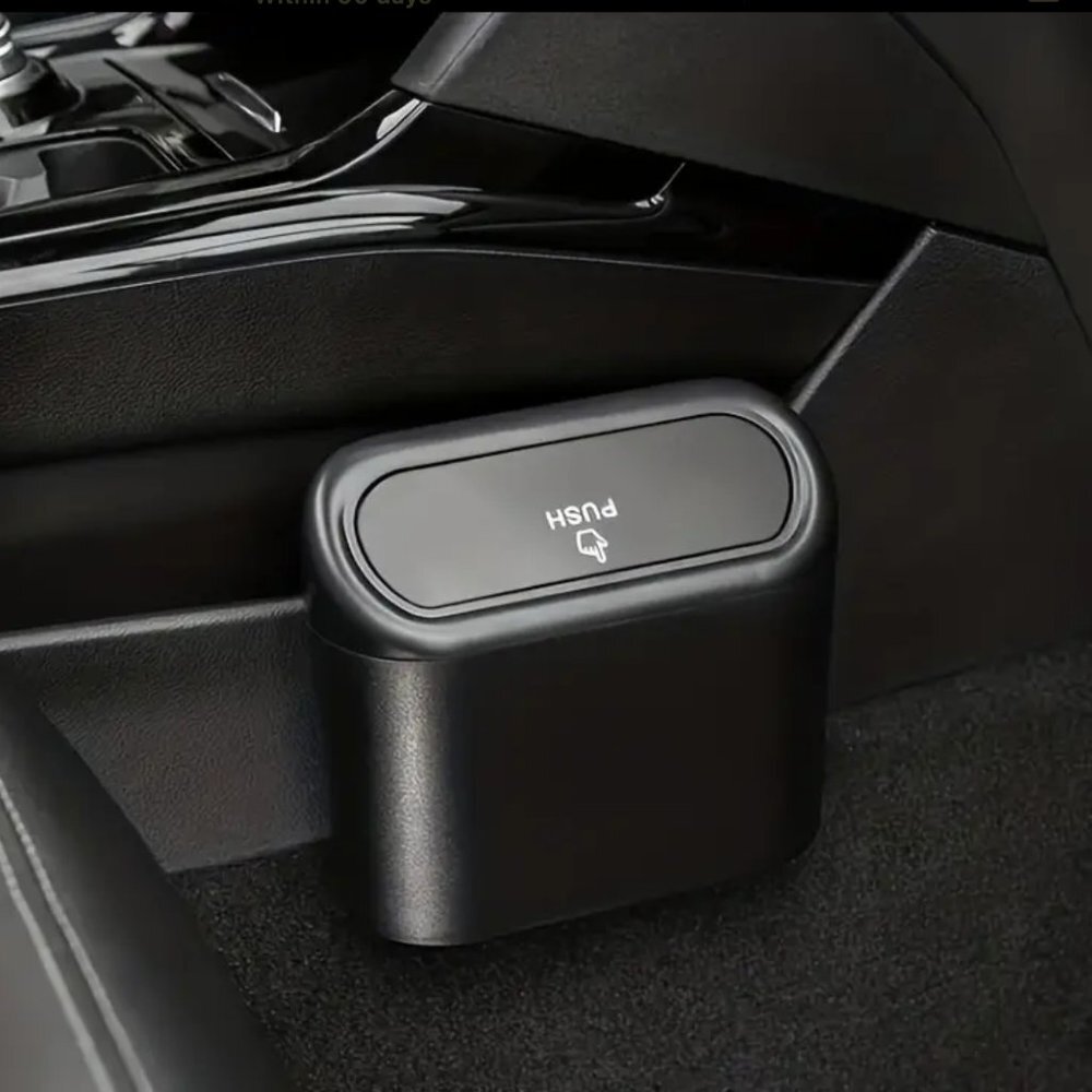 Universal Car Trash Can - Keep Your Car Clean and Organized with This Flip Lid D